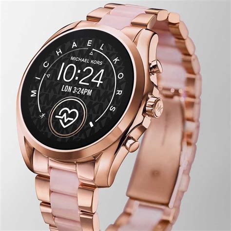 michael kors access bradshaw 2 rose gold tone smartwatch|Michael Kors bradshaw smartwatch gold.